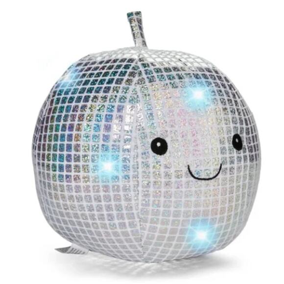 EUC FAO Schwartz 9" Disco Ball Pumpkin Halloween Party Musical Soft Fun - Picture 1 of 4